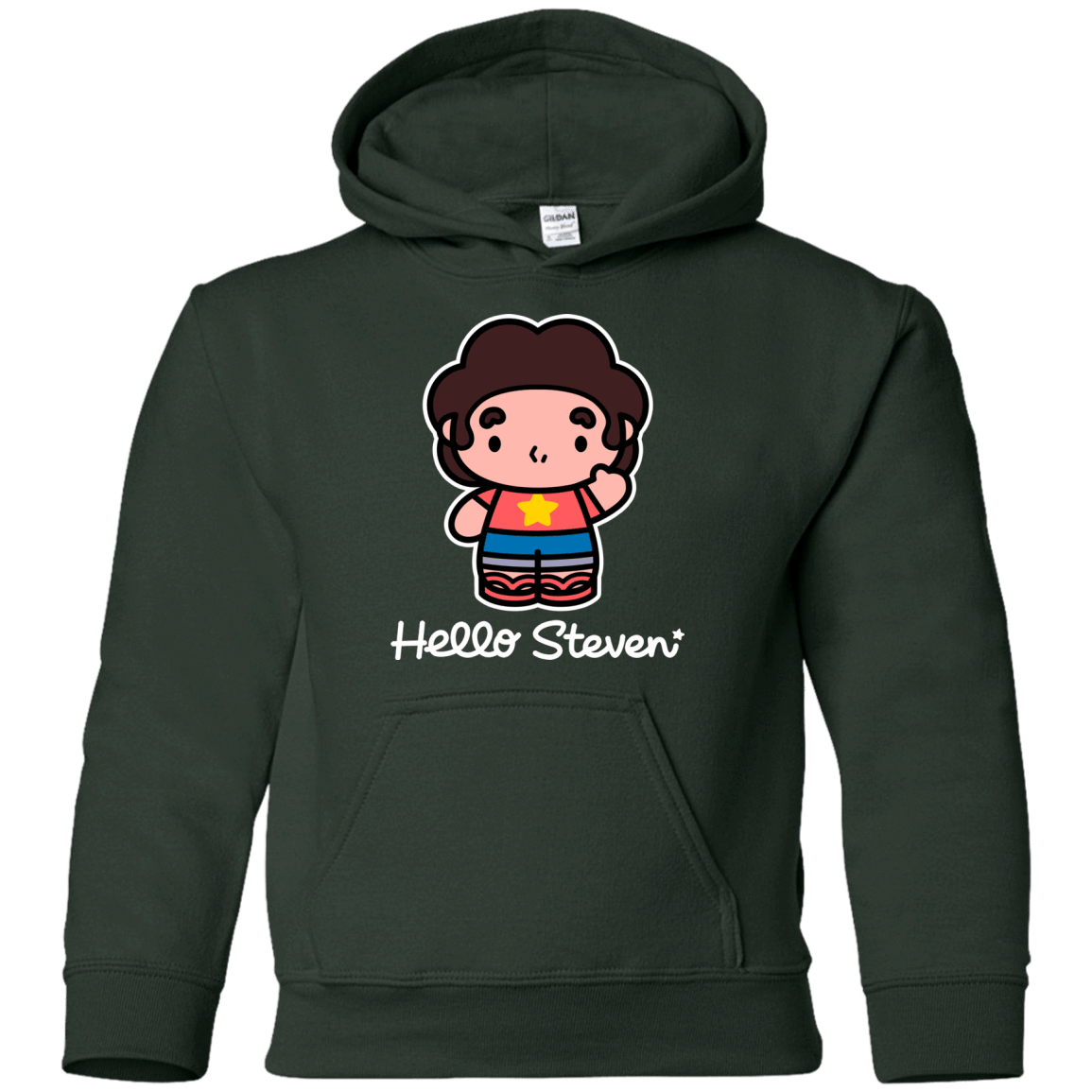 Sweatshirts Forest Green / YS Hello Steven Youth Hoodie