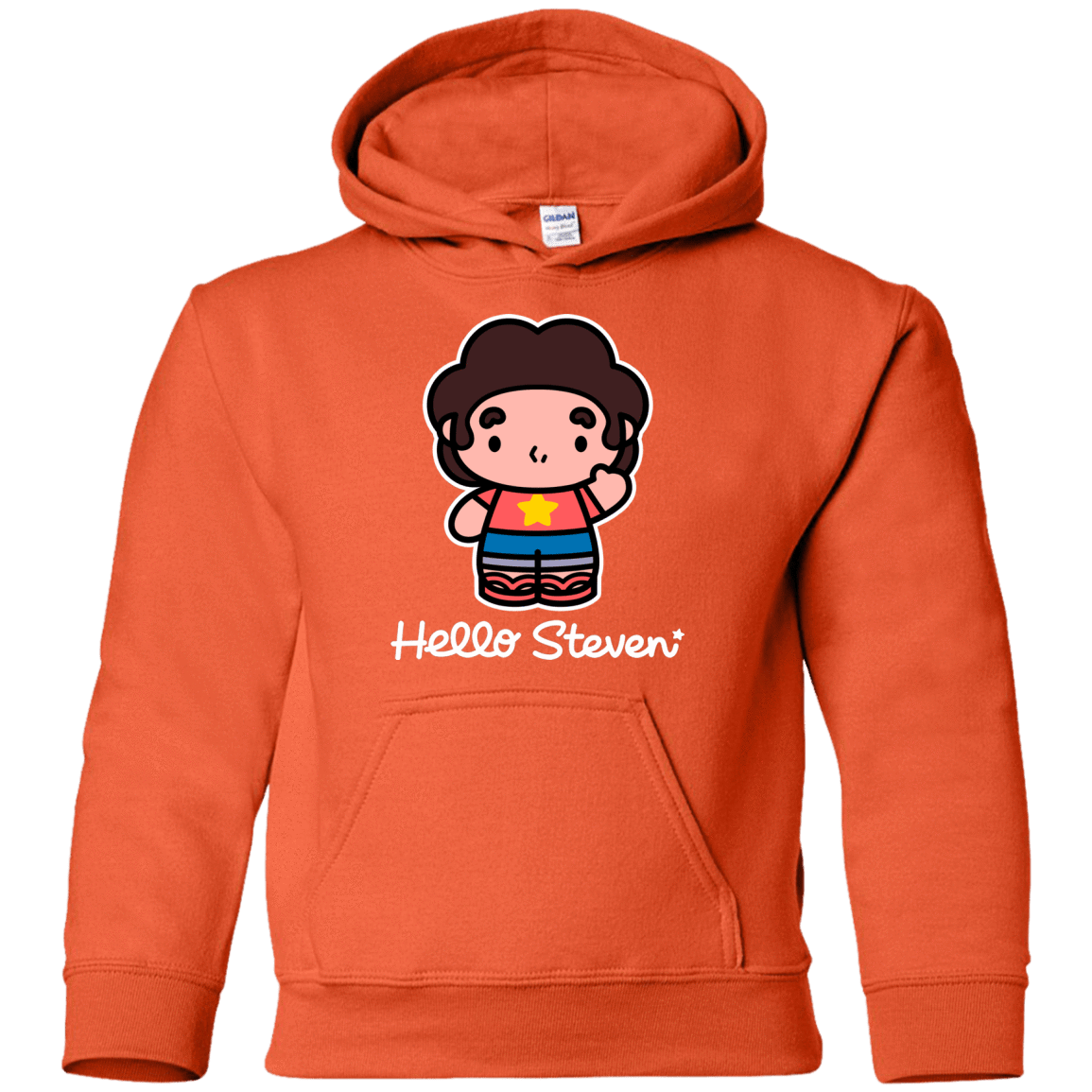 Sweatshirts Orange / YS Hello Steven Youth Hoodie