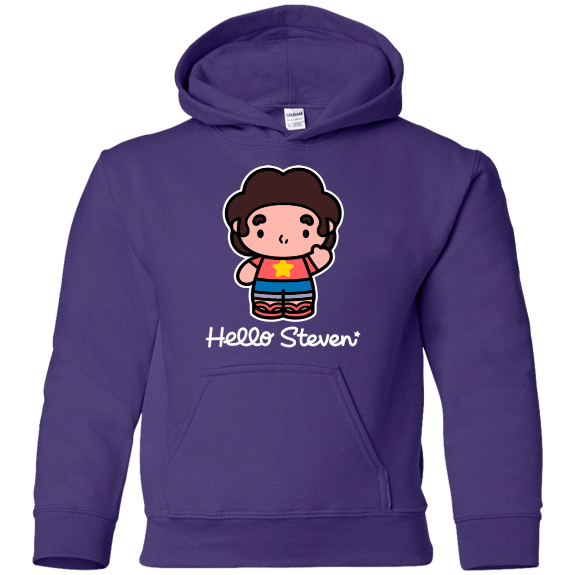 Sweatshirts Purple / YS Hello Steven Youth Hoodie