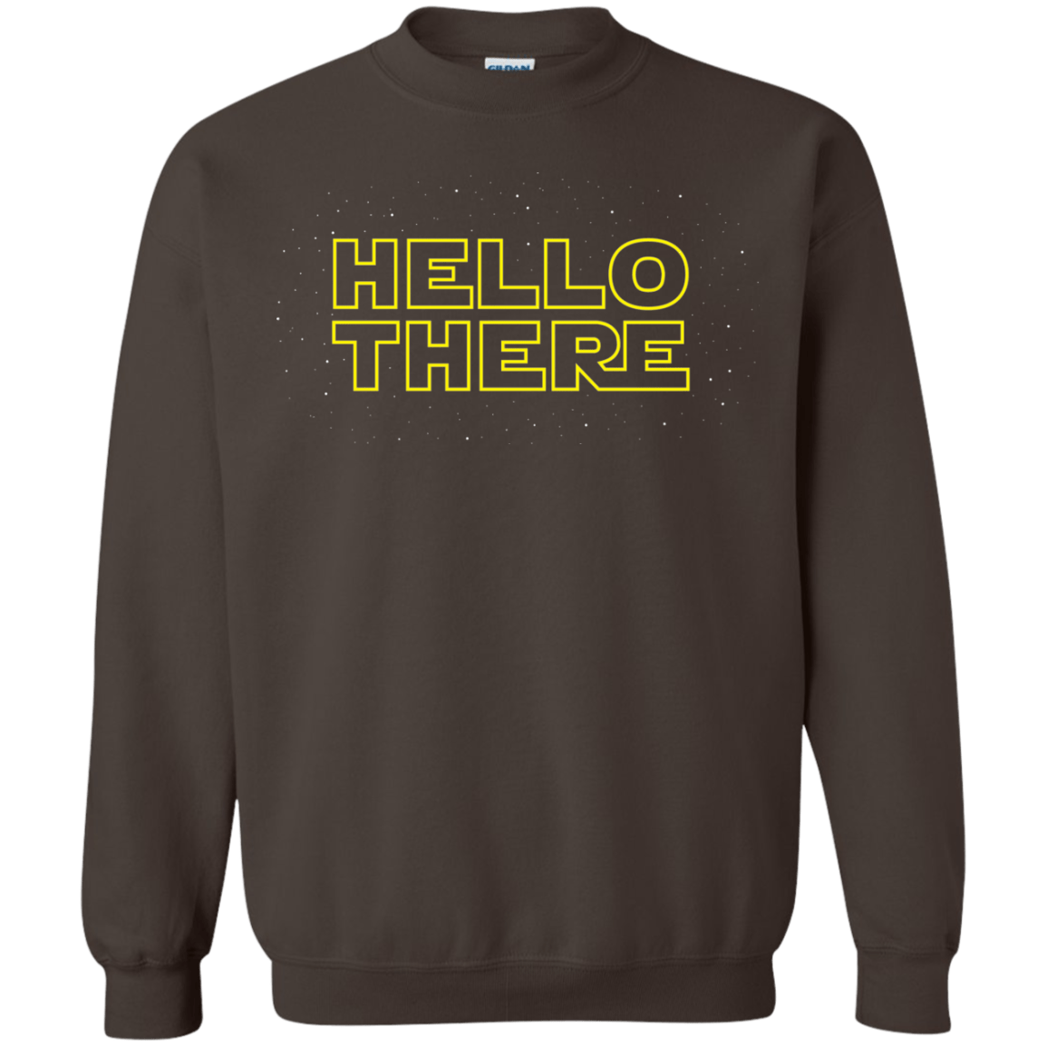 Sweatshirts Dark Chocolate / S Hello There Crewneck Sweatshirt