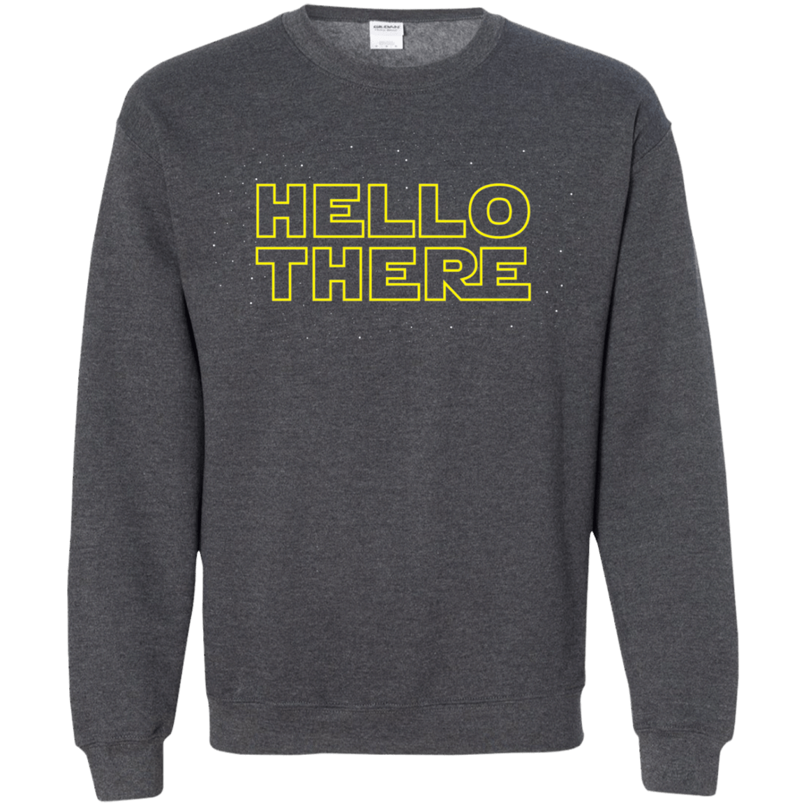 Sweatshirts Dark Heather / S Hello There Crewneck Sweatshirt