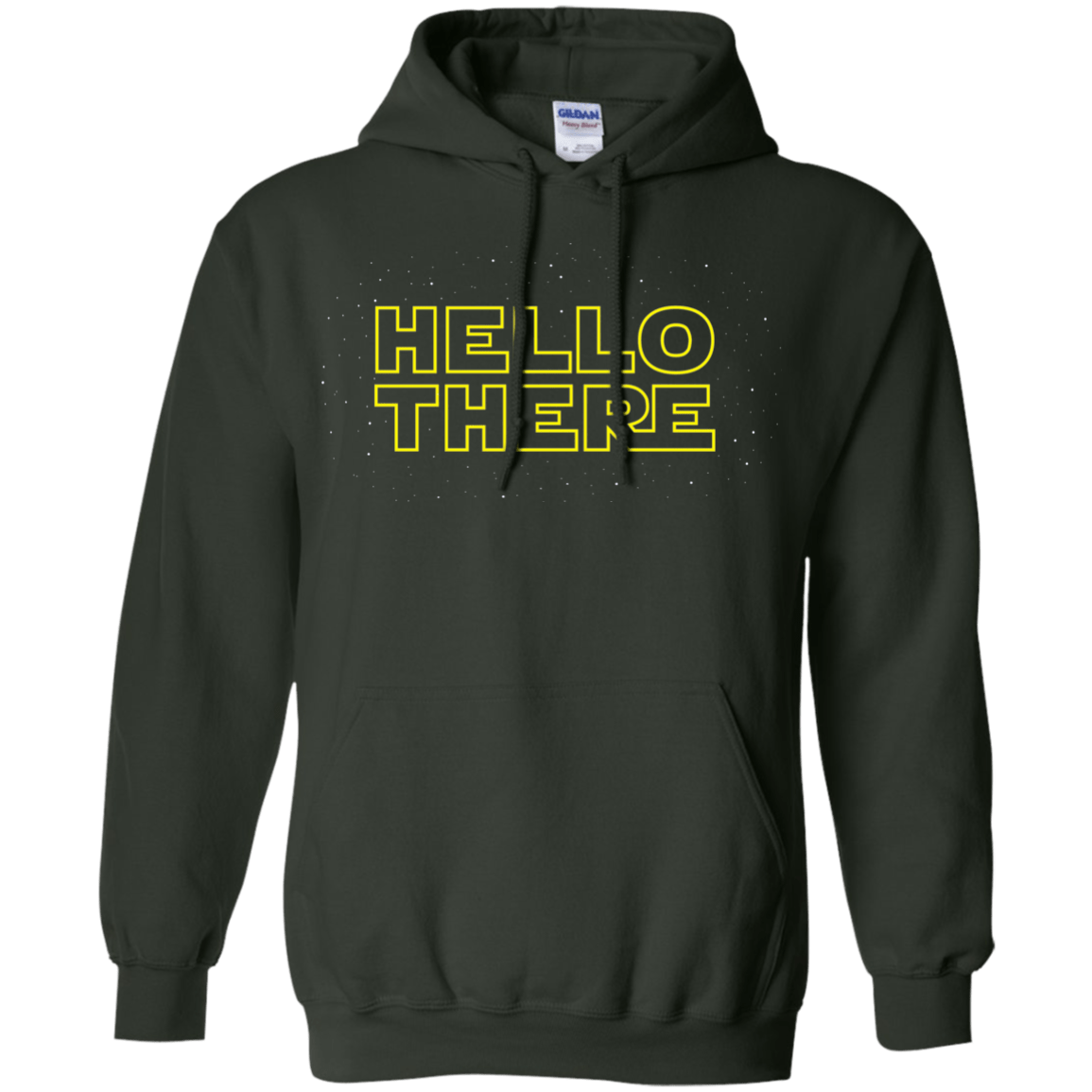 Sweatshirts Forest Green / S Hello There Pullover Hoodie