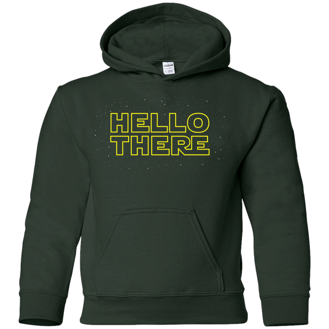 Sweatshirts Forest Green / YS Hello There Youth Hoodie