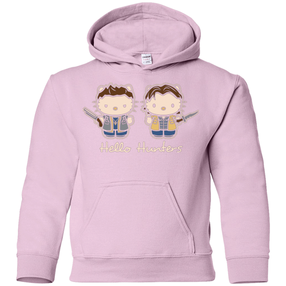 Sweatshirts Light Pink / YS hellohunters Youth Hoodie