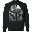 Sweatshirts Black / S Helmet Mandalorian Crewneck Sweatshirt