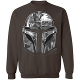 Sweatshirts Dark Chocolate / S Helmet Mandalorian Crewneck Sweatshirt