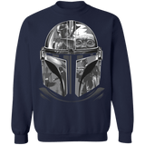 Sweatshirts Navy / S Helmet Mandalorian Crewneck Sweatshirt
