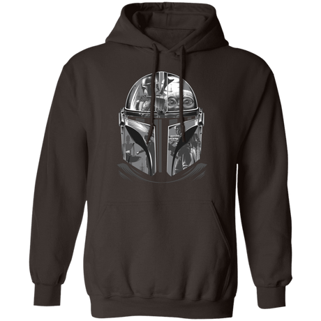 Sweatshirts Dark Chocolate / S Helmet Mandalorian Pullover Hoodie