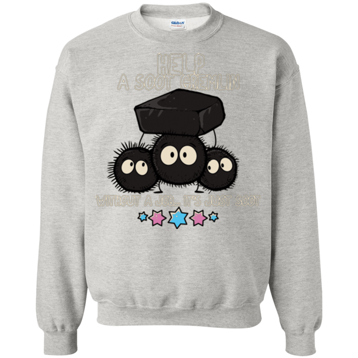Sweatshirts Ash / Small HELP A SOOT GREMLIN Crewneck Sweatshirt
