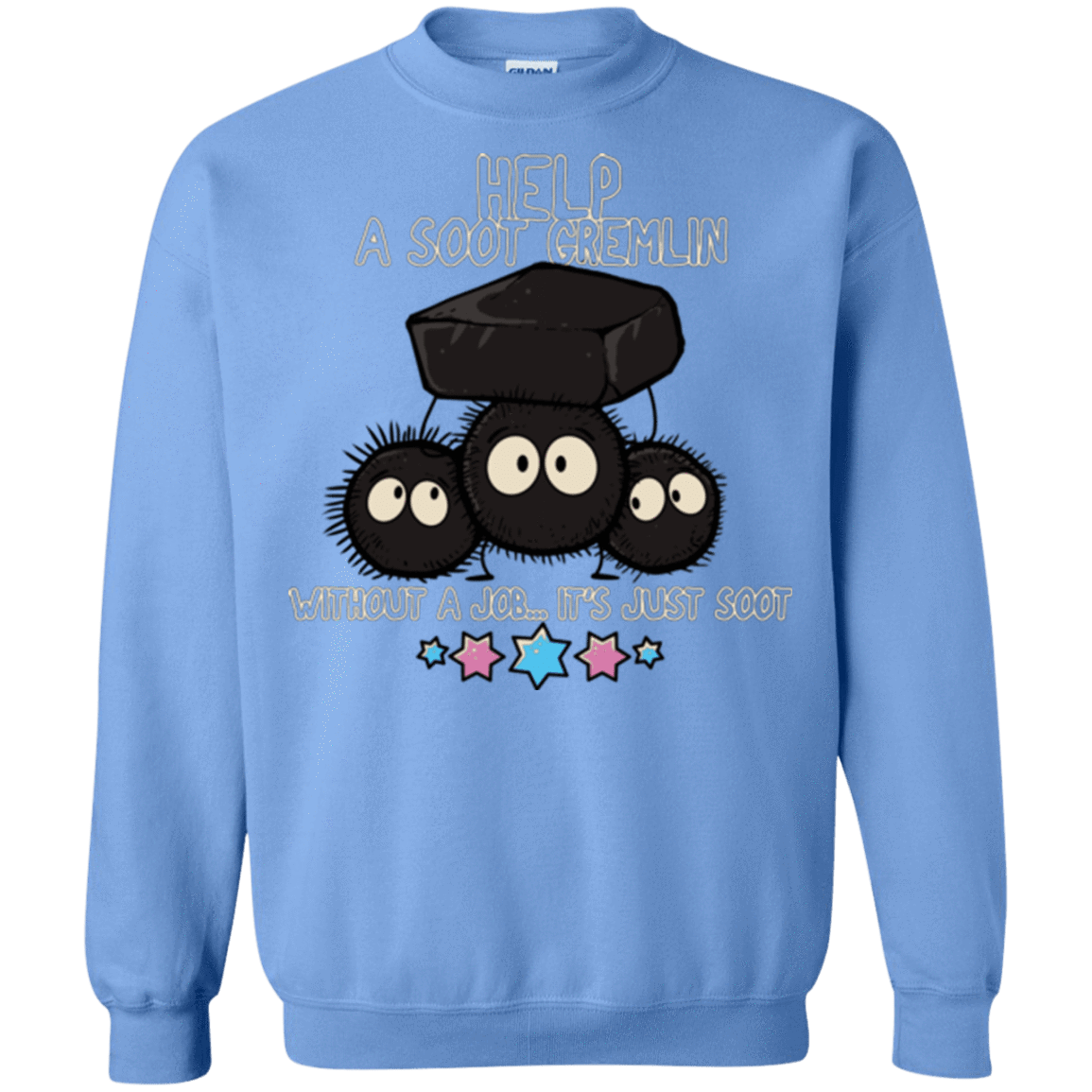 Sweatshirts Carolina Blue / Small HELP A SOOT GREMLIN Crewneck Sweatshirt