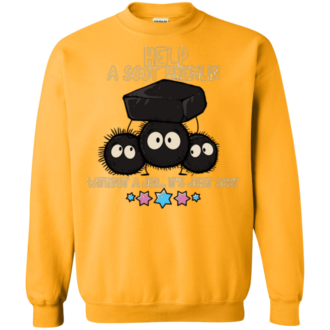 Sweatshirts Gold / Small HELP A SOOT GREMLIN Crewneck Sweatshirt