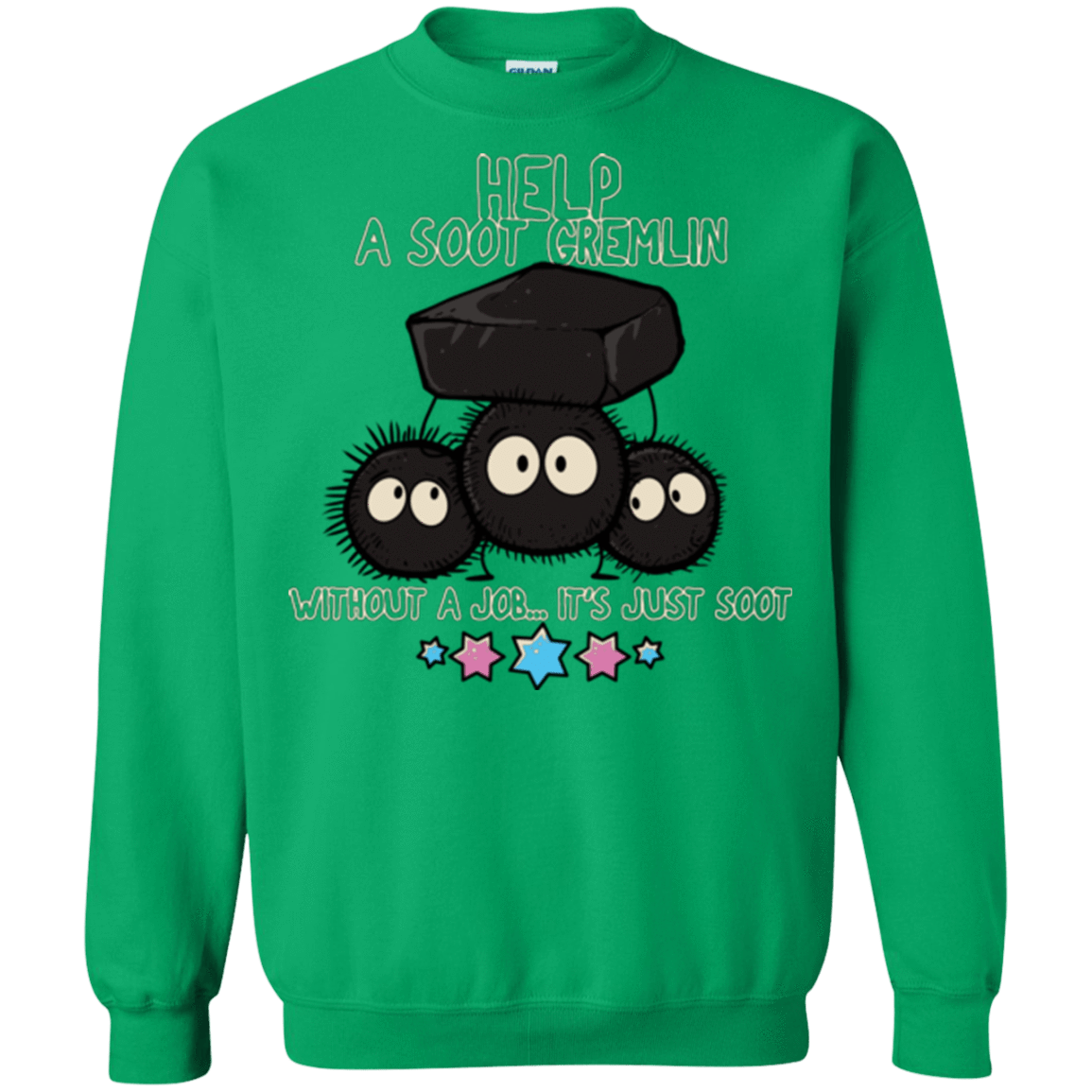 Sweatshirts Irish Green / Small HELP A SOOT GREMLIN Crewneck Sweatshirt