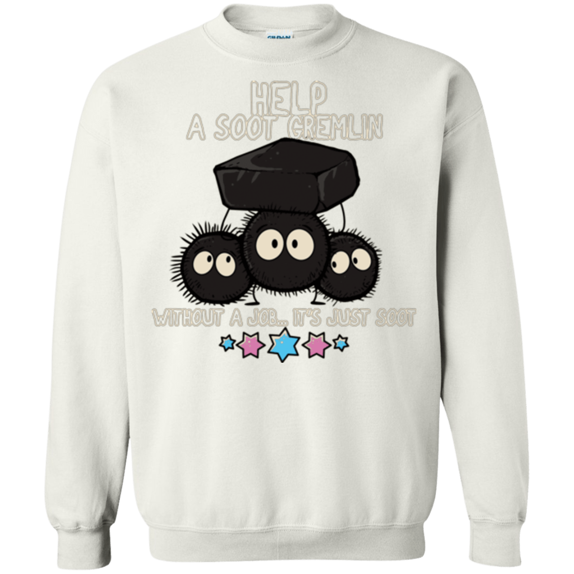 Sweatshirts White / Small HELP A SOOT GREMLIN Crewneck Sweatshirt