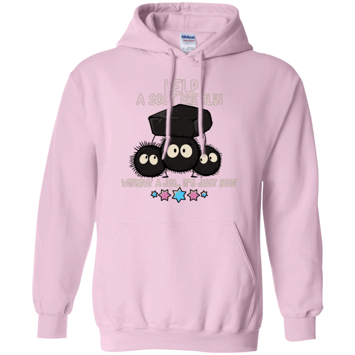 Sweatshirts Light Pink / Small HELP A SOOT GREMLIN Pullover Hoodie