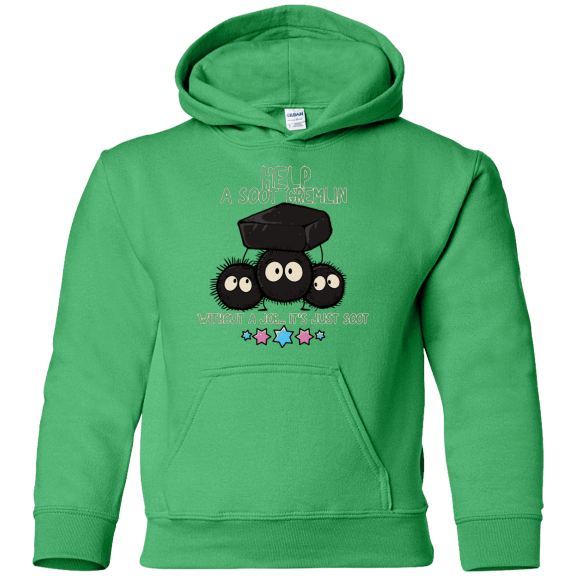 Sweatshirts Irish Green / YS HELP A SOOT GREMLIN Youth Hoodie