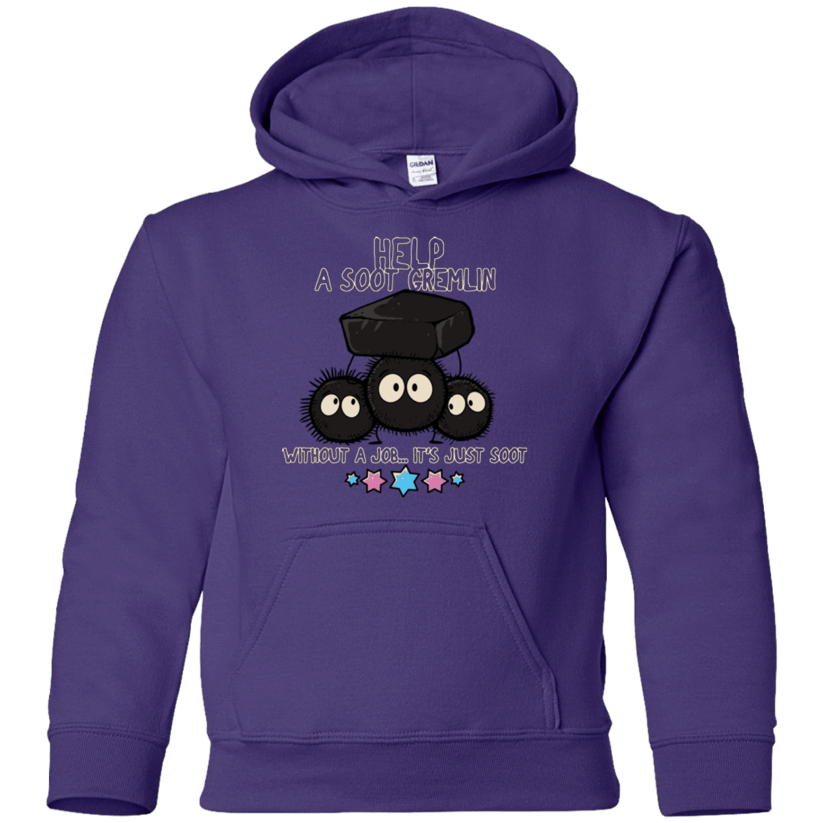 Sweatshirts Purple / YS HELP A SOOT GREMLIN Youth Hoodie