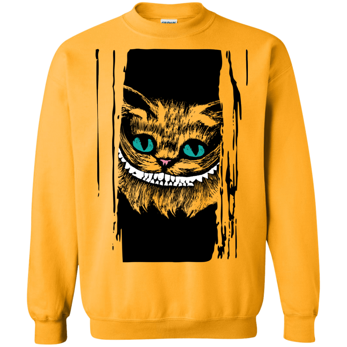 Sweatshirts Gold / S Here's Cheshire Crewneck Sweatshirt