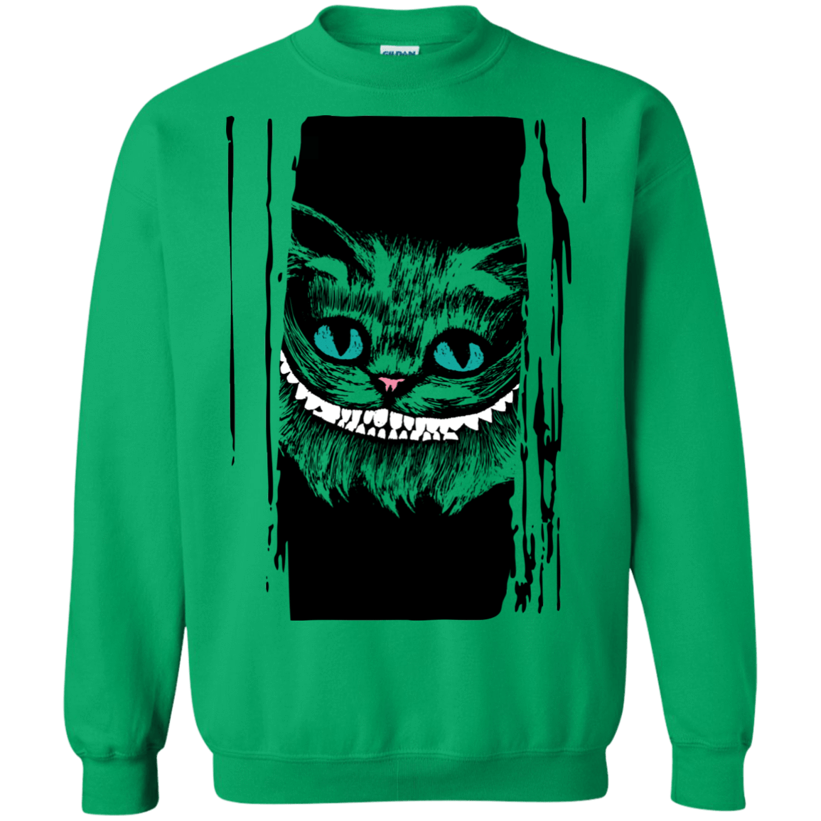 Sweatshirts Irish Green / S Here's Cheshire Crewneck Sweatshirt
