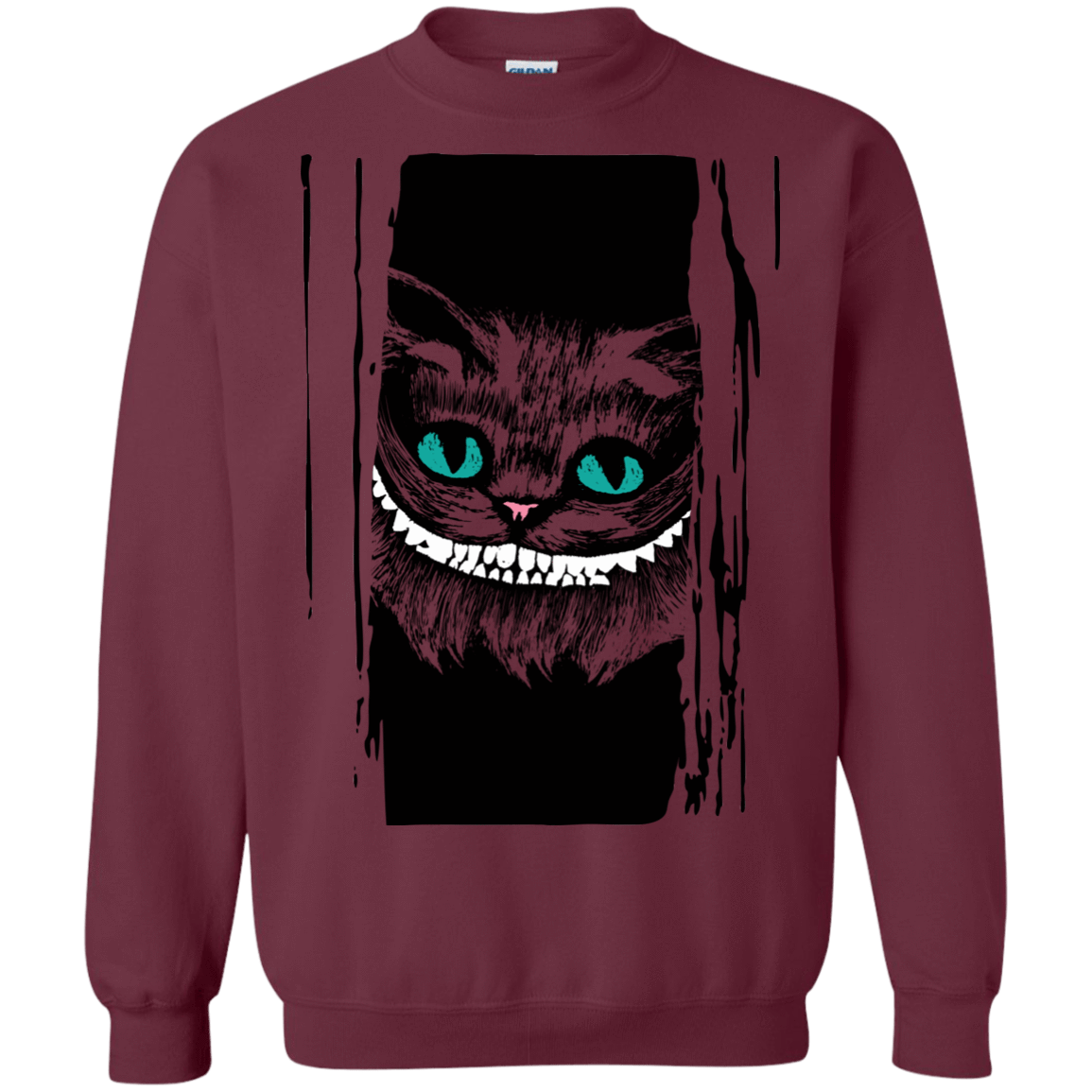 Sweatshirts Maroon / S Here's Cheshire Crewneck Sweatshirt