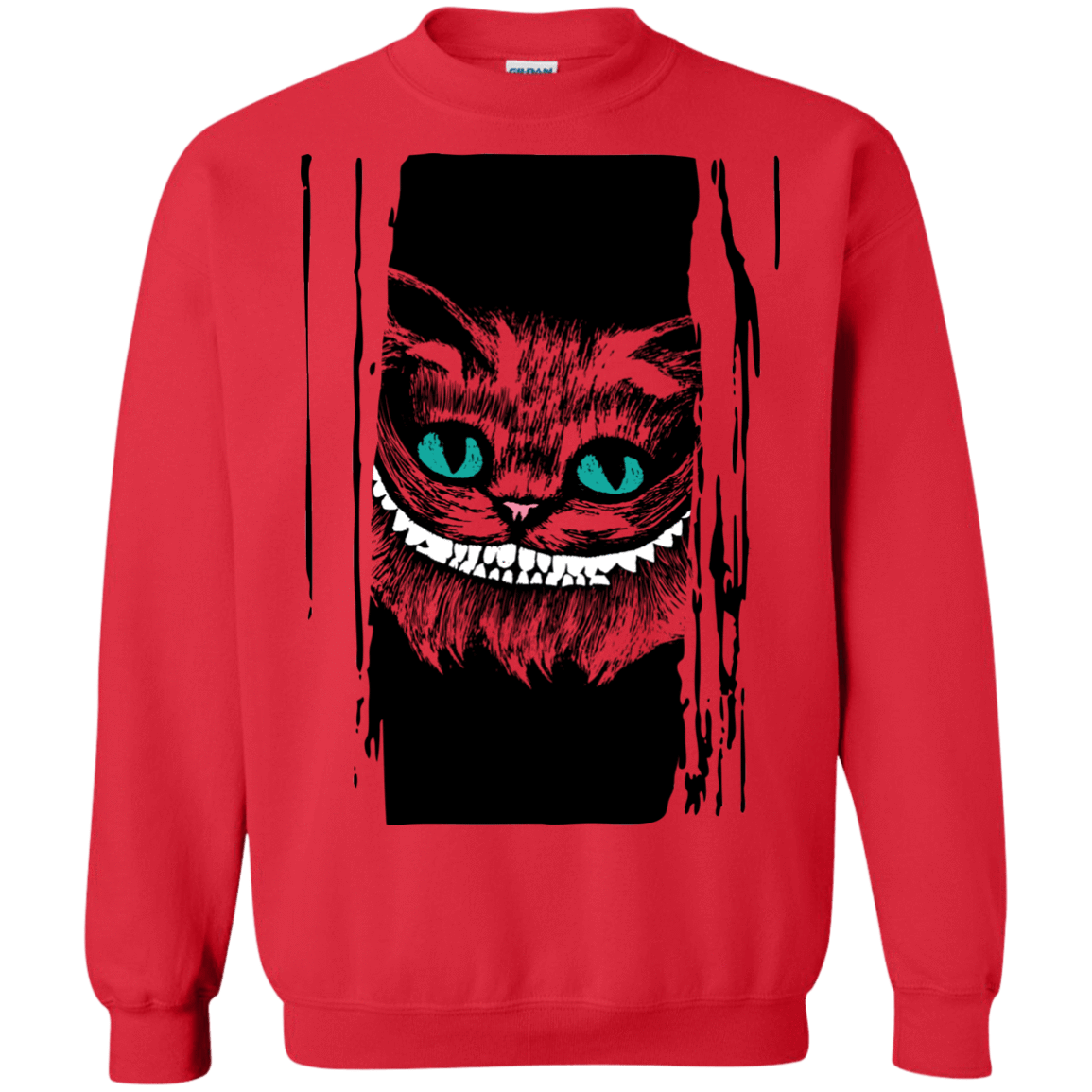 Sweatshirts Red / S Here's Cheshire Crewneck Sweatshirt