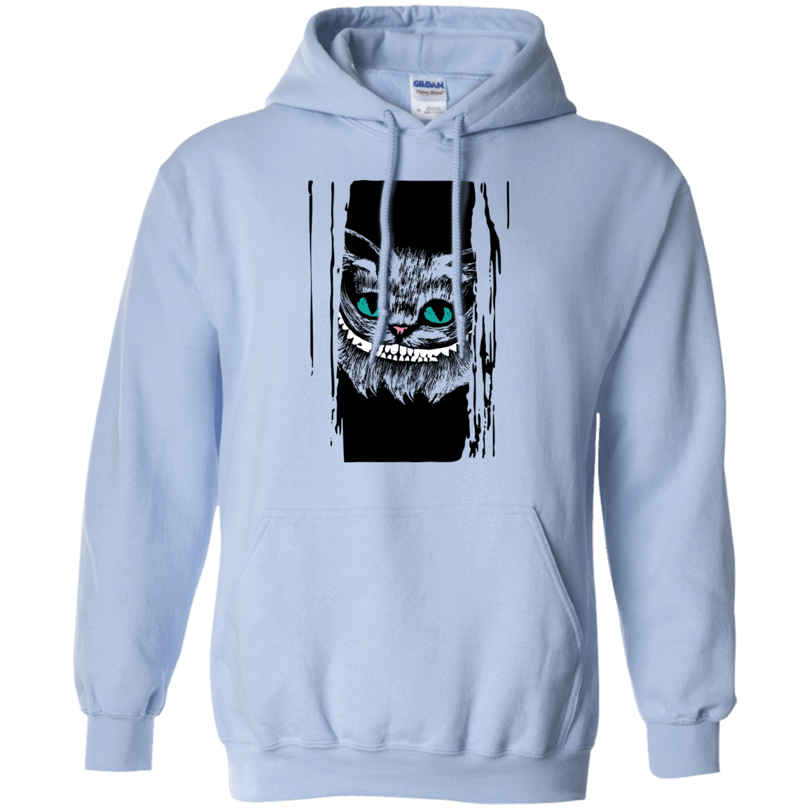 Sweatshirts Light Blue / S Here's Cheshire Pullover Hoodie