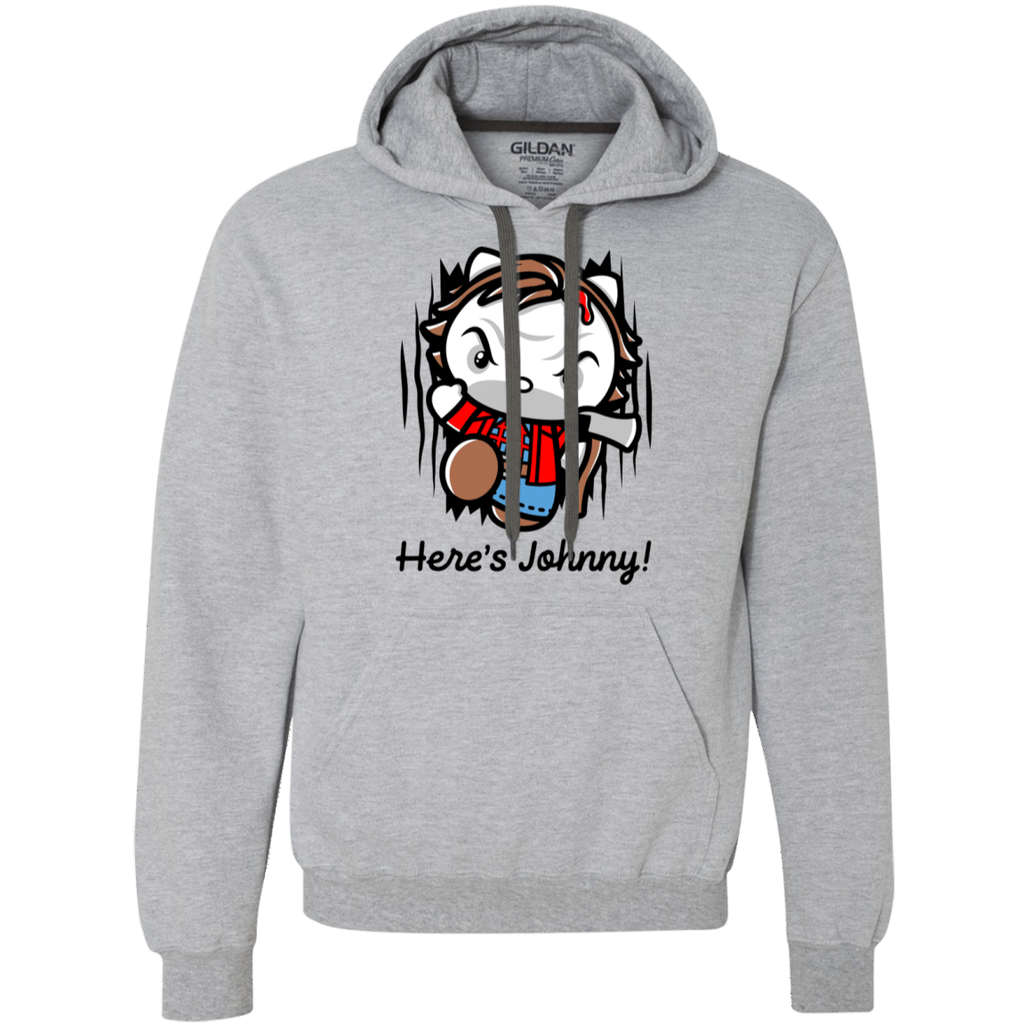 Sweatshirts Sport Grey / XL Heres Johnny Kitty Premium Fleece Hoodie