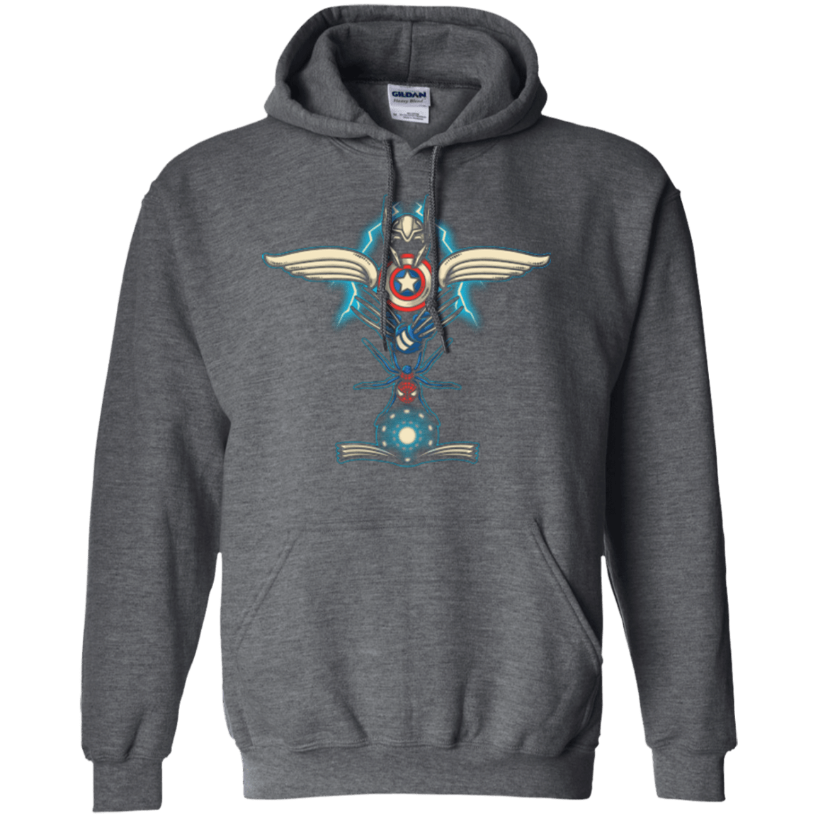 Sweatshirts Dark Heather / Small HERO TOTEM Pullover Hoodie