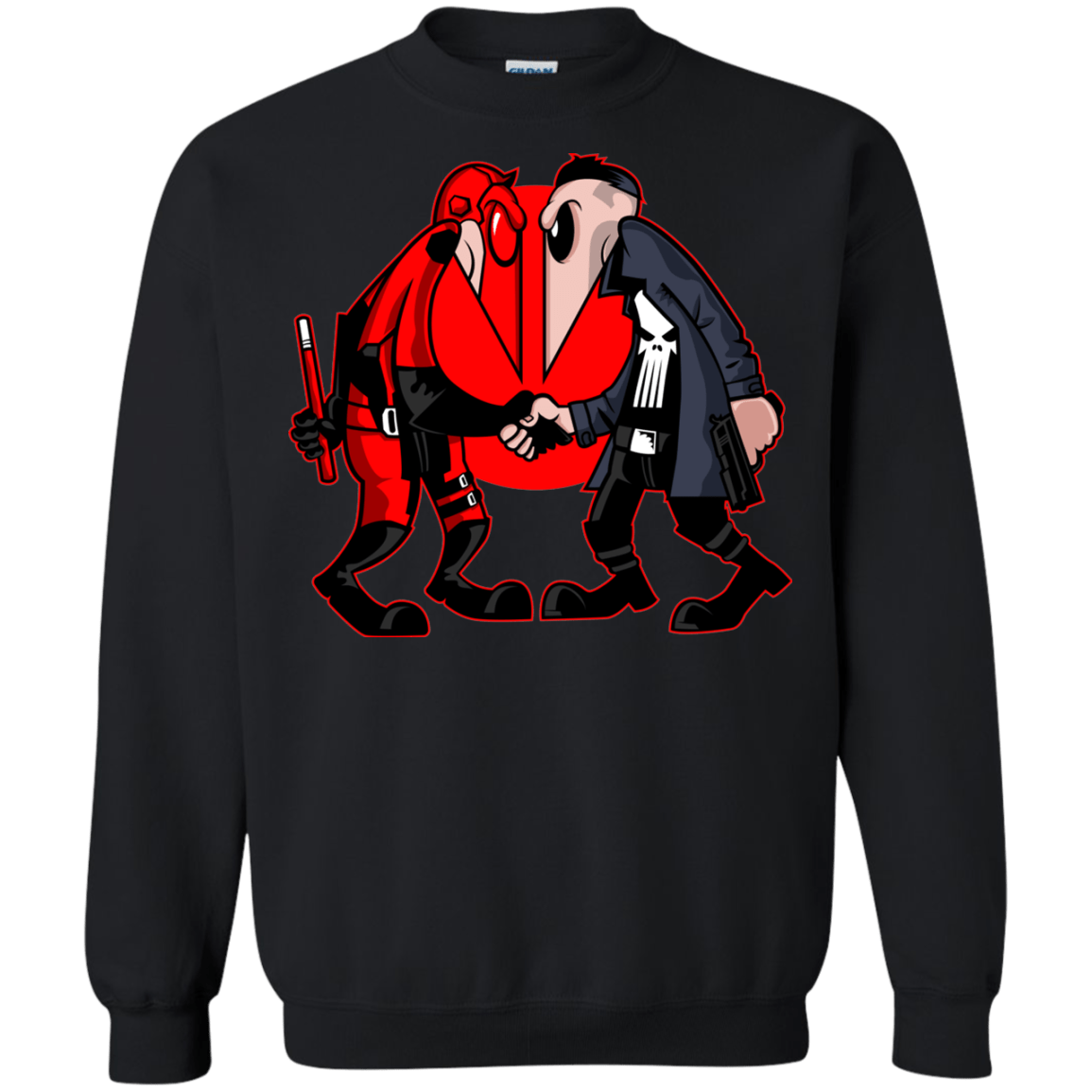 Sweatshirts Black / S Hero vs Antihero Crewneck Sweatshirt