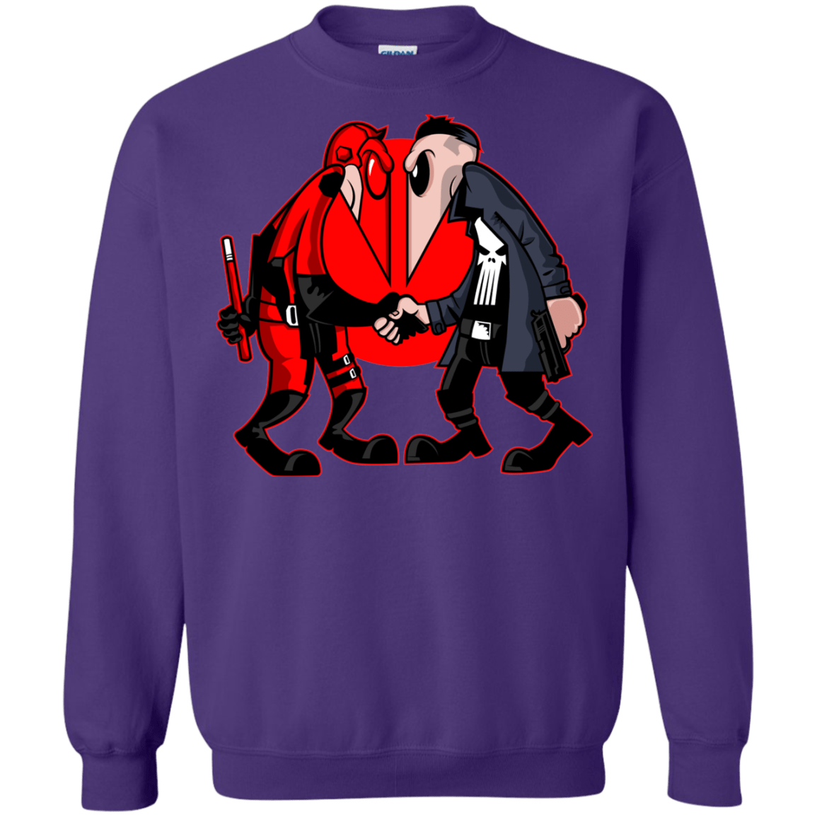 Sweatshirts Purple / S Hero vs Antihero Crewneck Sweatshirt