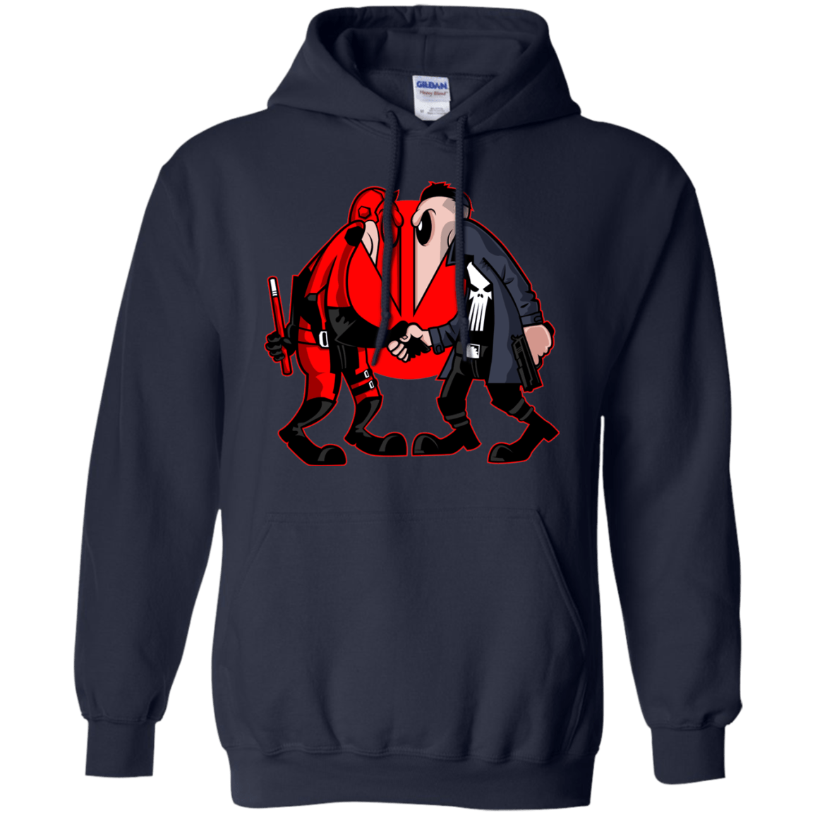 Sweatshirts Navy / S Hero vs Antihero Pullover Hoodie