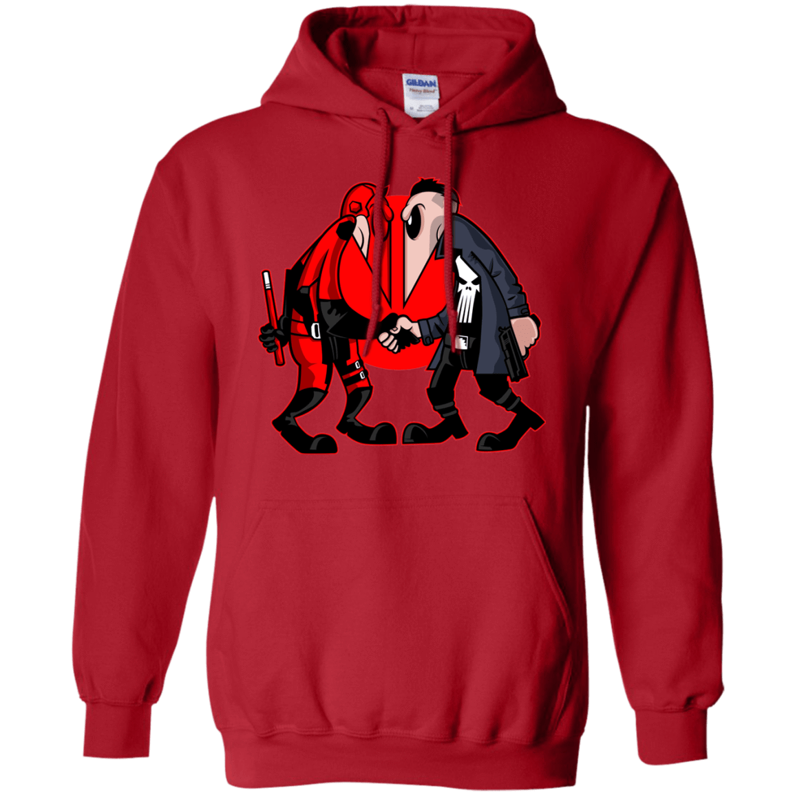 Sweatshirts Red / S Hero vs Antihero Pullover Hoodie