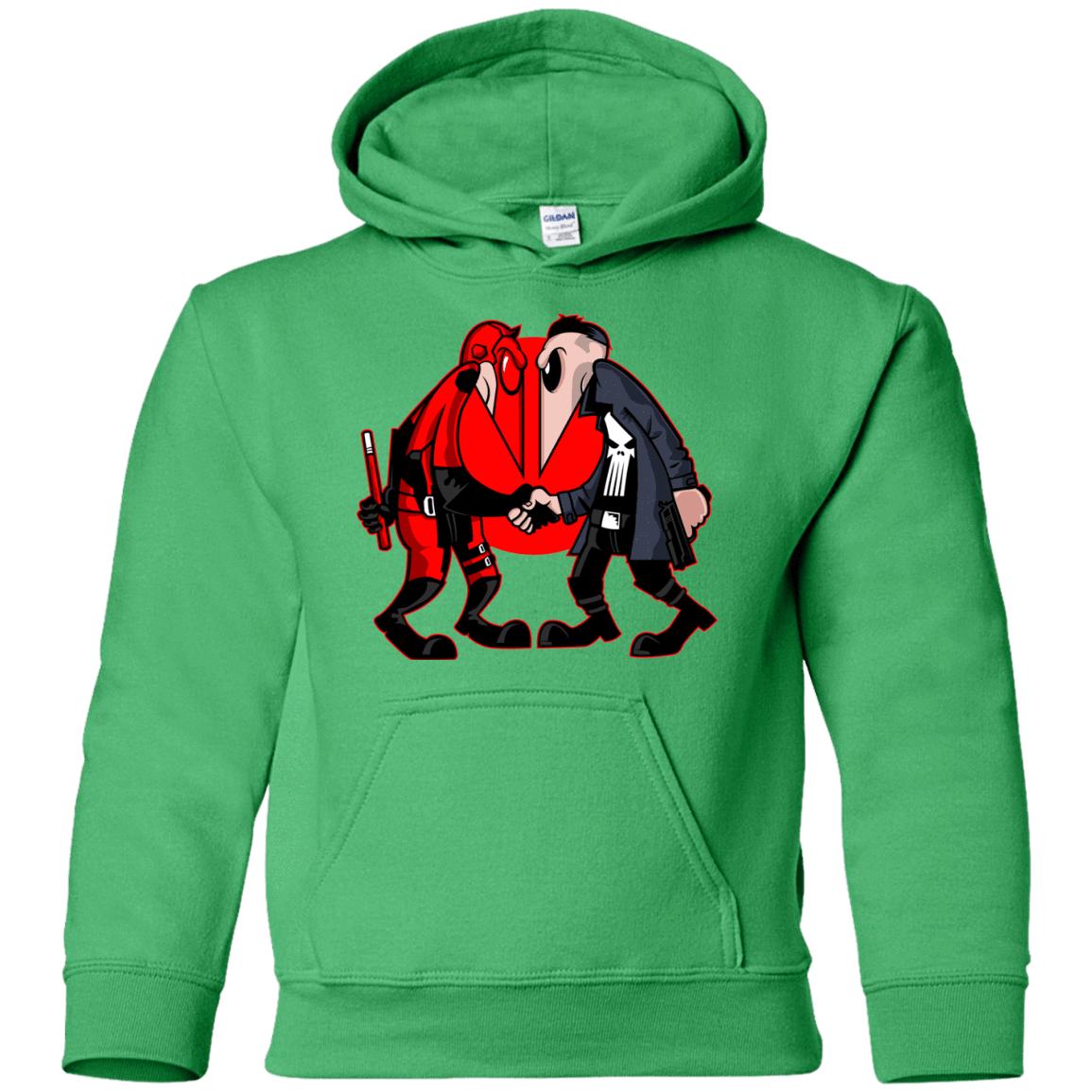 Sweatshirts Irish Green / YS Hero vs Antihero Youth Hoodie