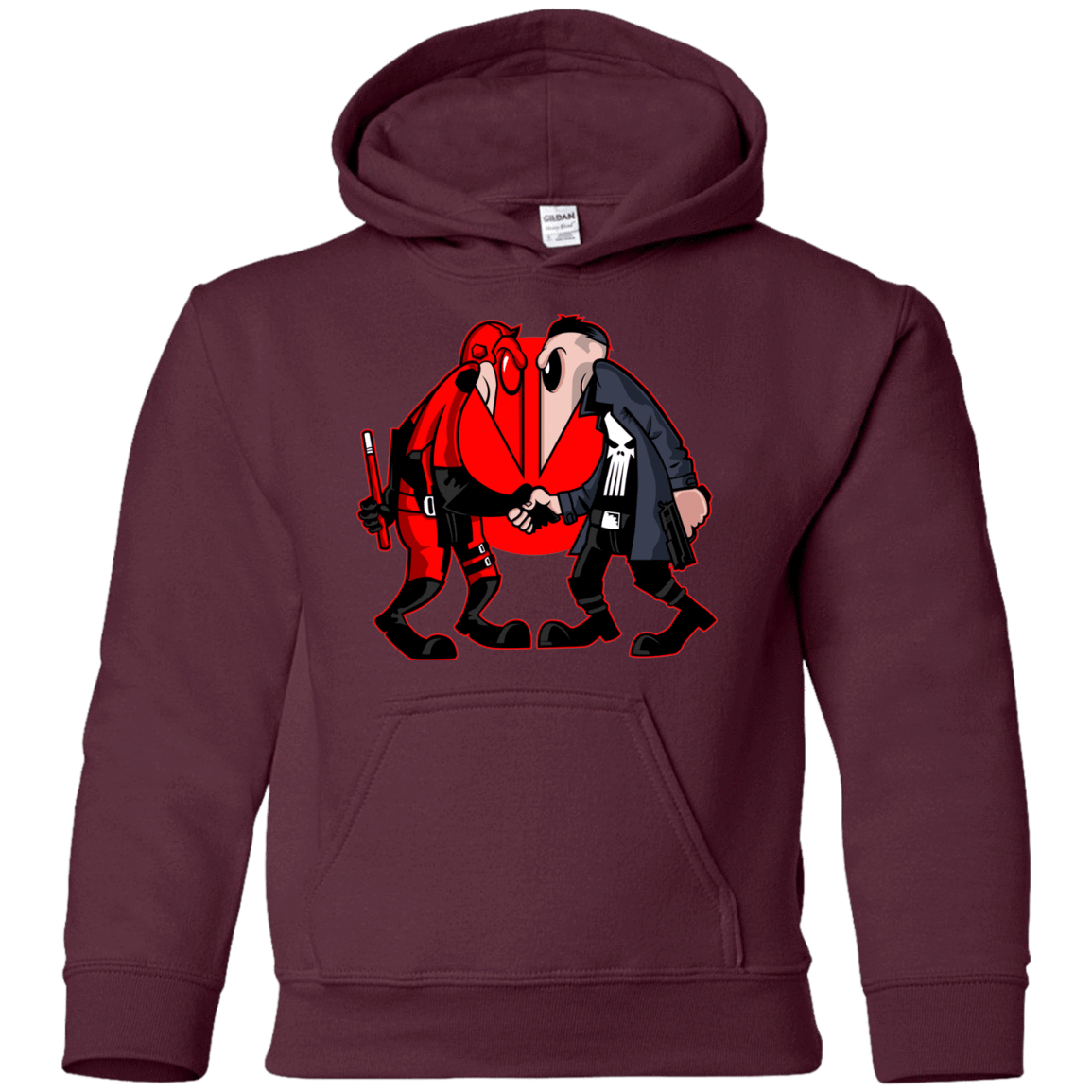 Sweatshirts Maroon / YS Hero vs Antihero Youth Hoodie