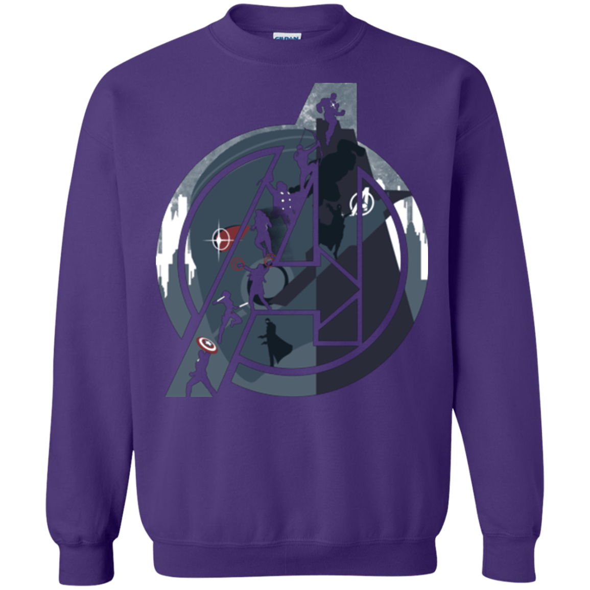 Sweatshirts Purple / Small Heroes Assemble Crewneck Sweatshirt