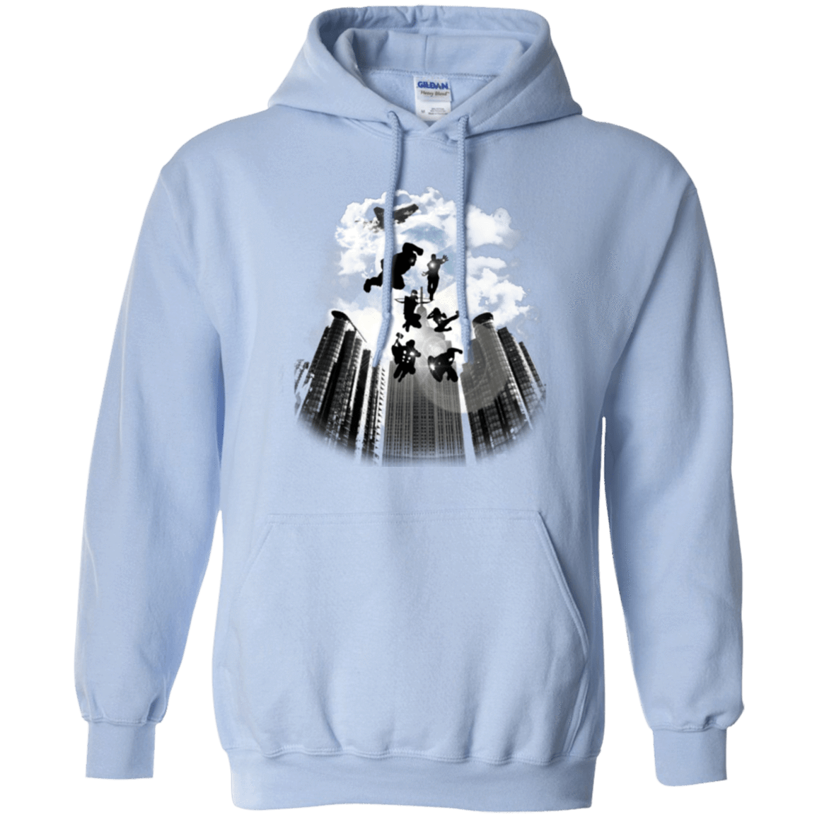 Sweatshirts Light Blue / Small Heroes Assemble!! Pullover Hoodie