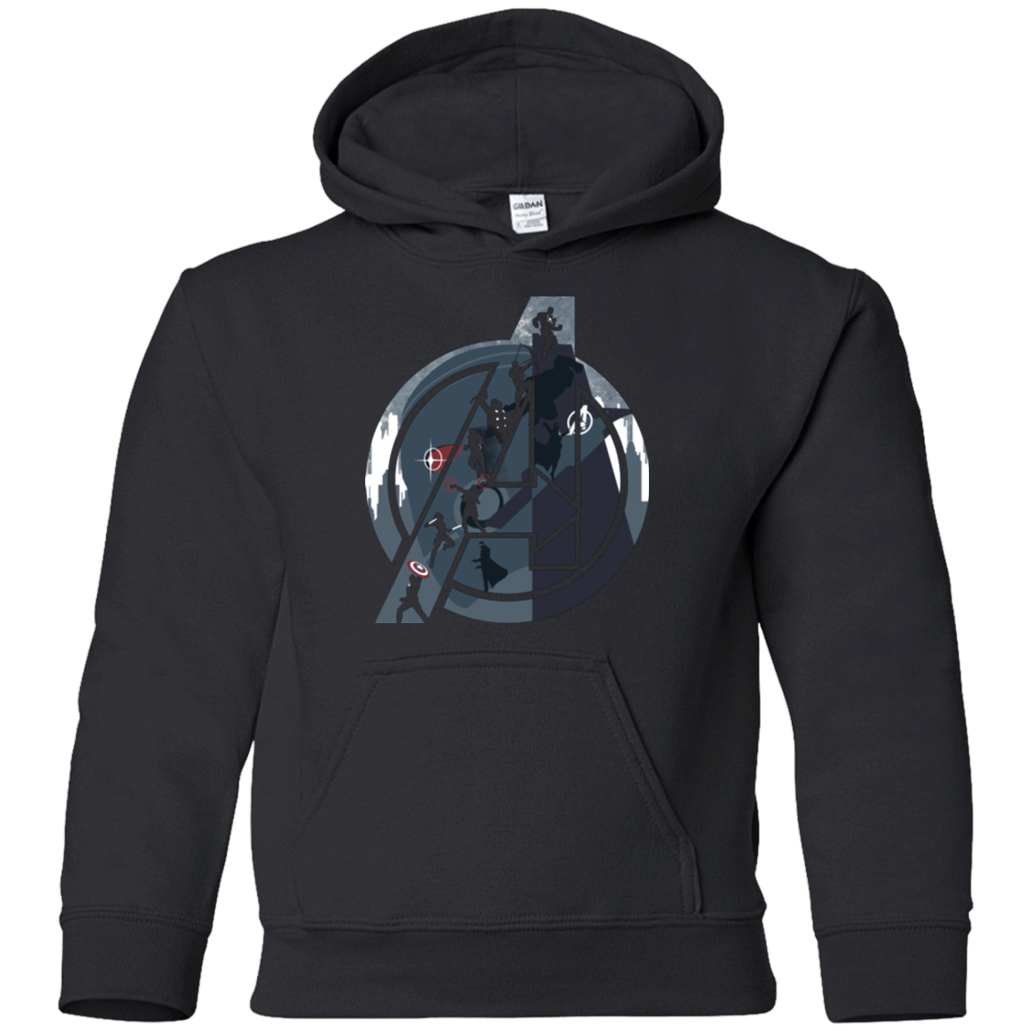 Sweatshirts Black / YS Heroes Assemble Youth Hoodie