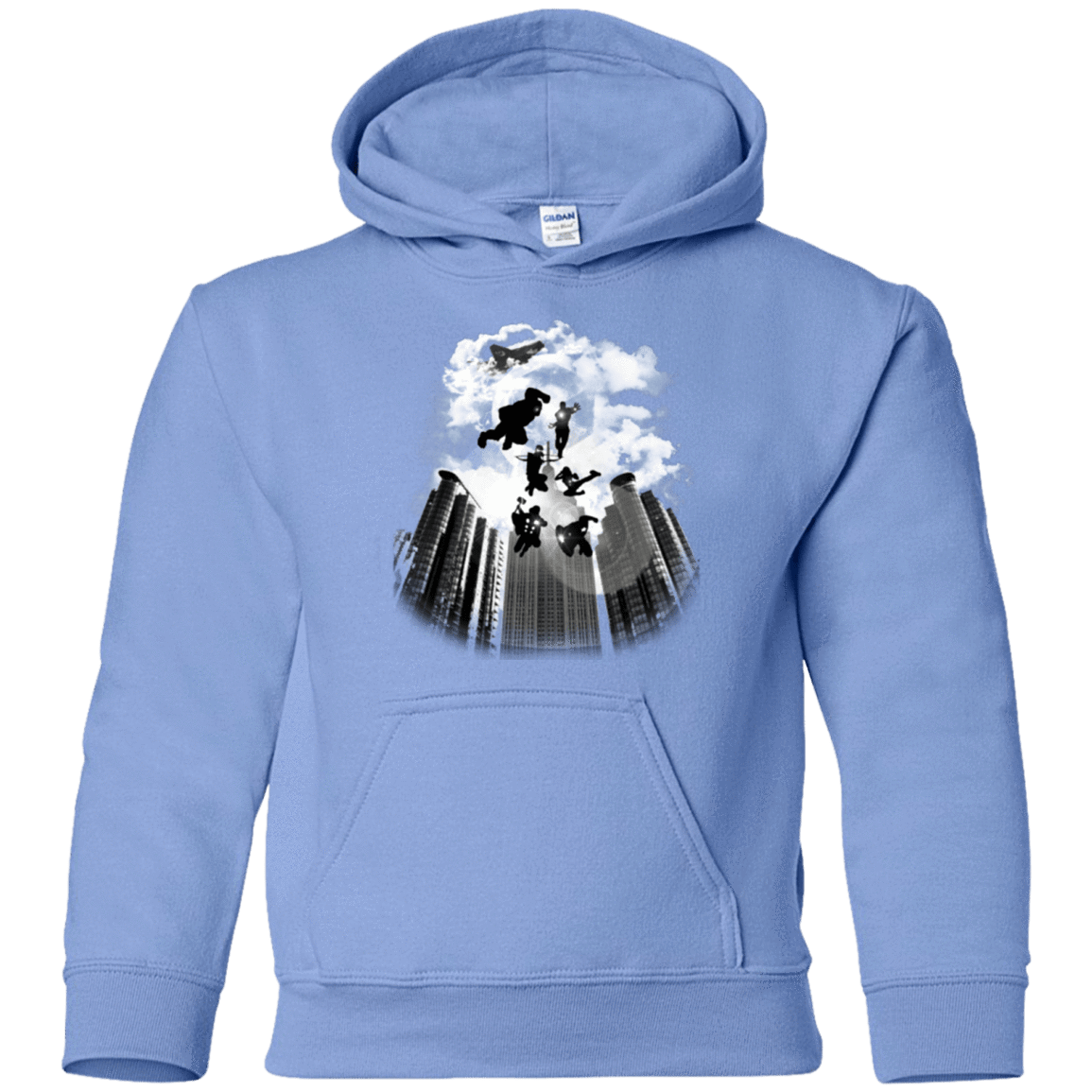 Sweatshirts Carolina Blue / YS Heroes Assemble!! Youth Hoodie