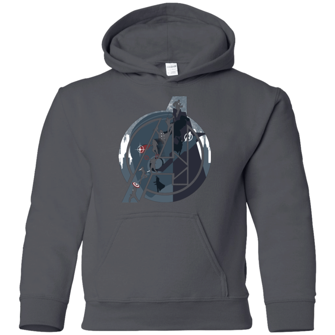 Sweatshirts Charcoal / YS Heroes Assemble Youth Hoodie