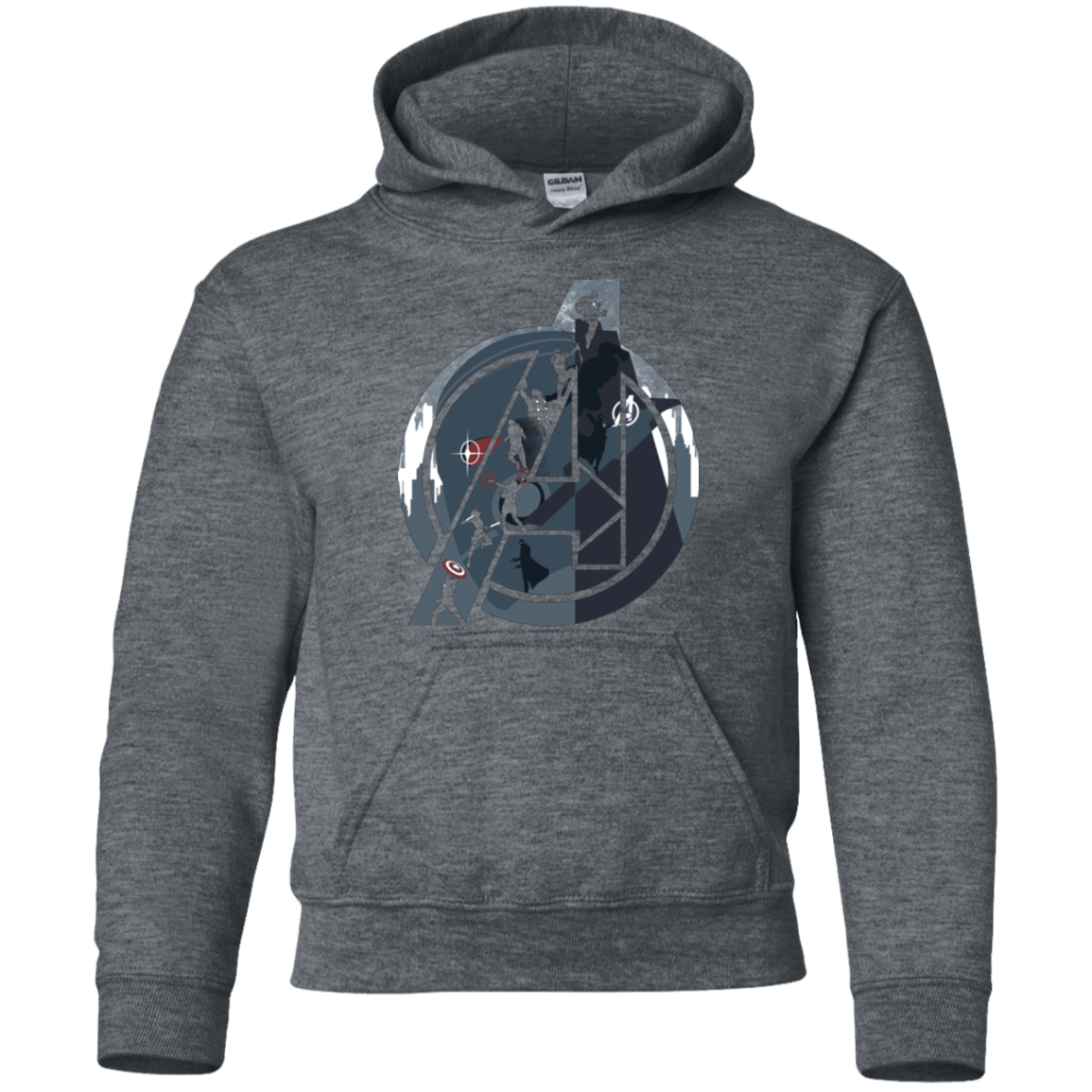 Sweatshirts Dark Heather / YS Heroes Assemble Youth Hoodie