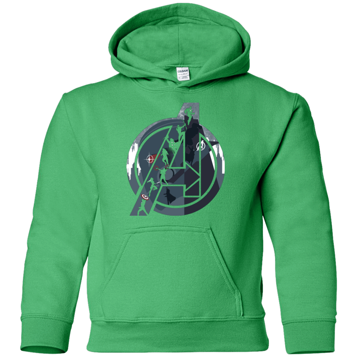 Sweatshirts Irish Green / YS Heroes Assemble Youth Hoodie