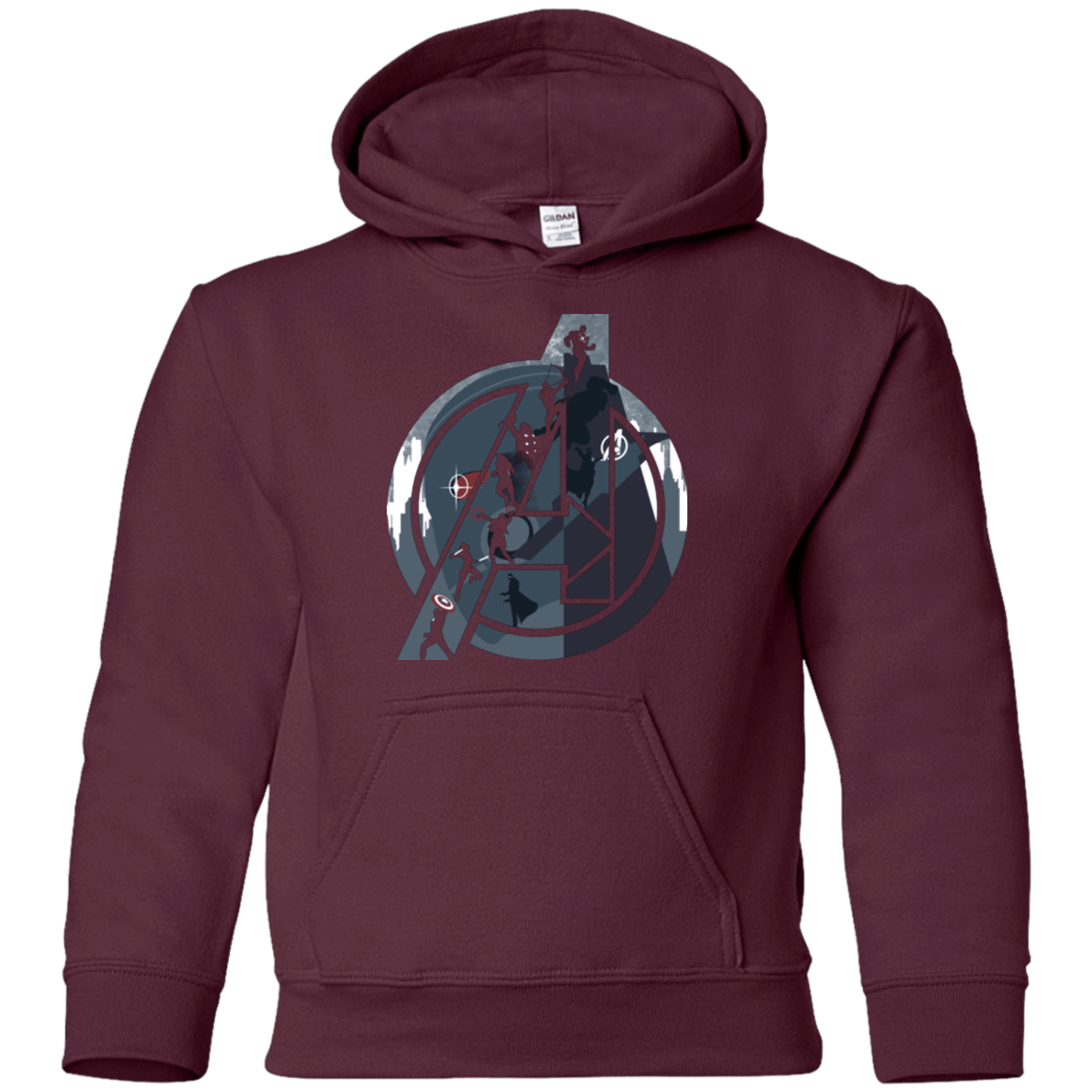 Sweatshirts Maroon / YS Heroes Assemble Youth Hoodie