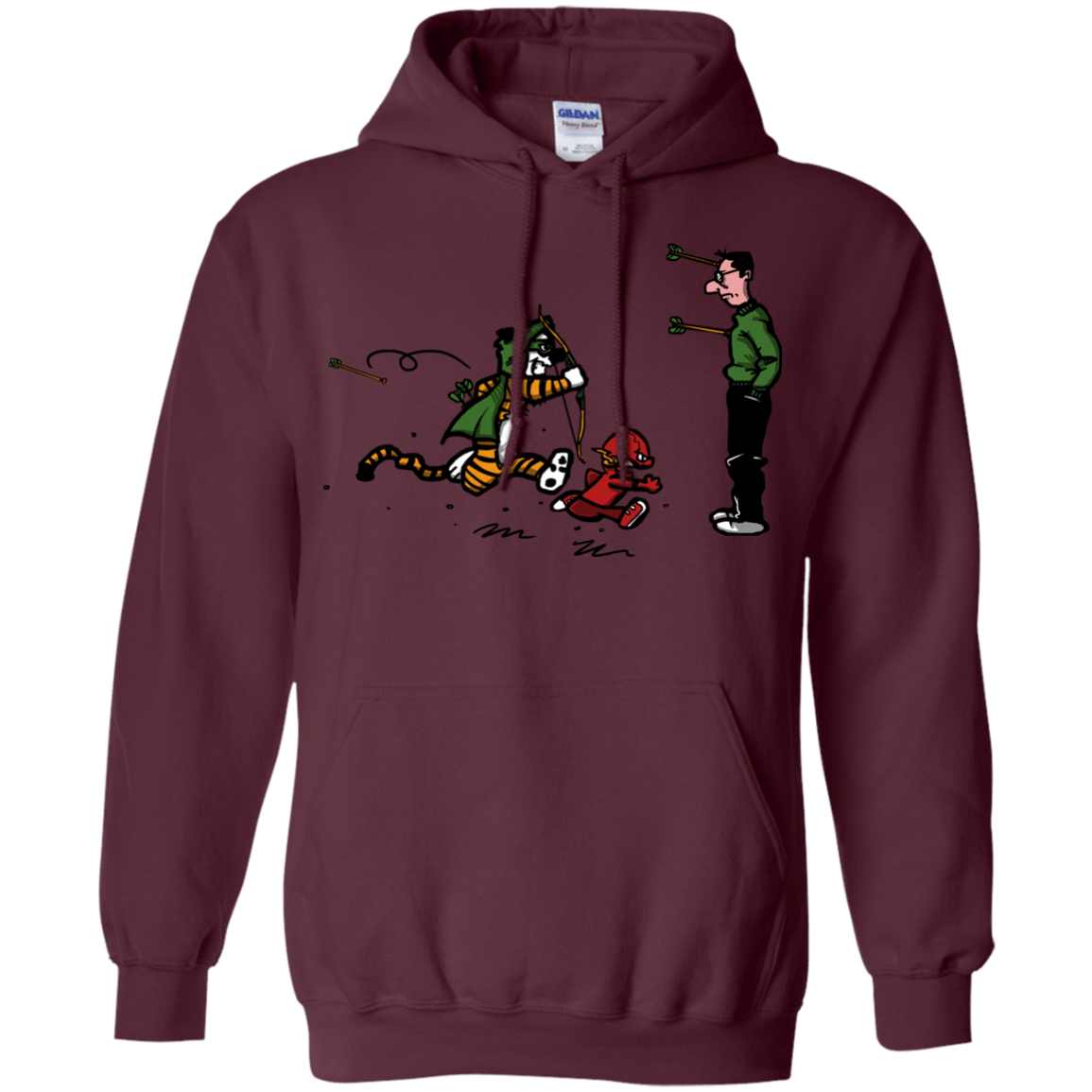 Sweatshirts Maroon / S Heroes At Work Pullover Hoodie