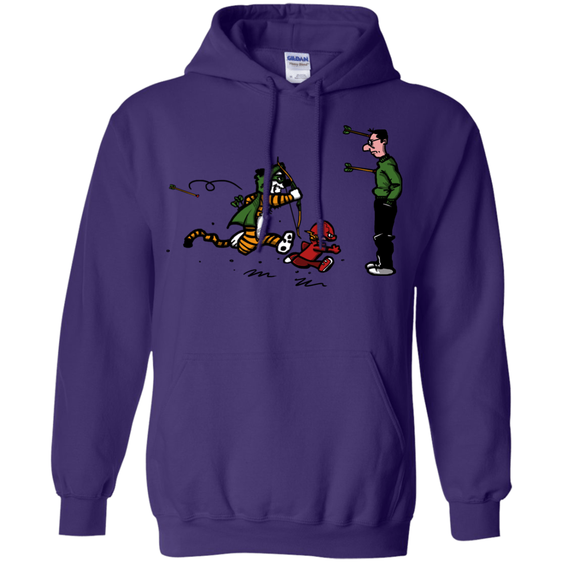 Sweatshirts Purple / S Heroes At Work Pullover Hoodie