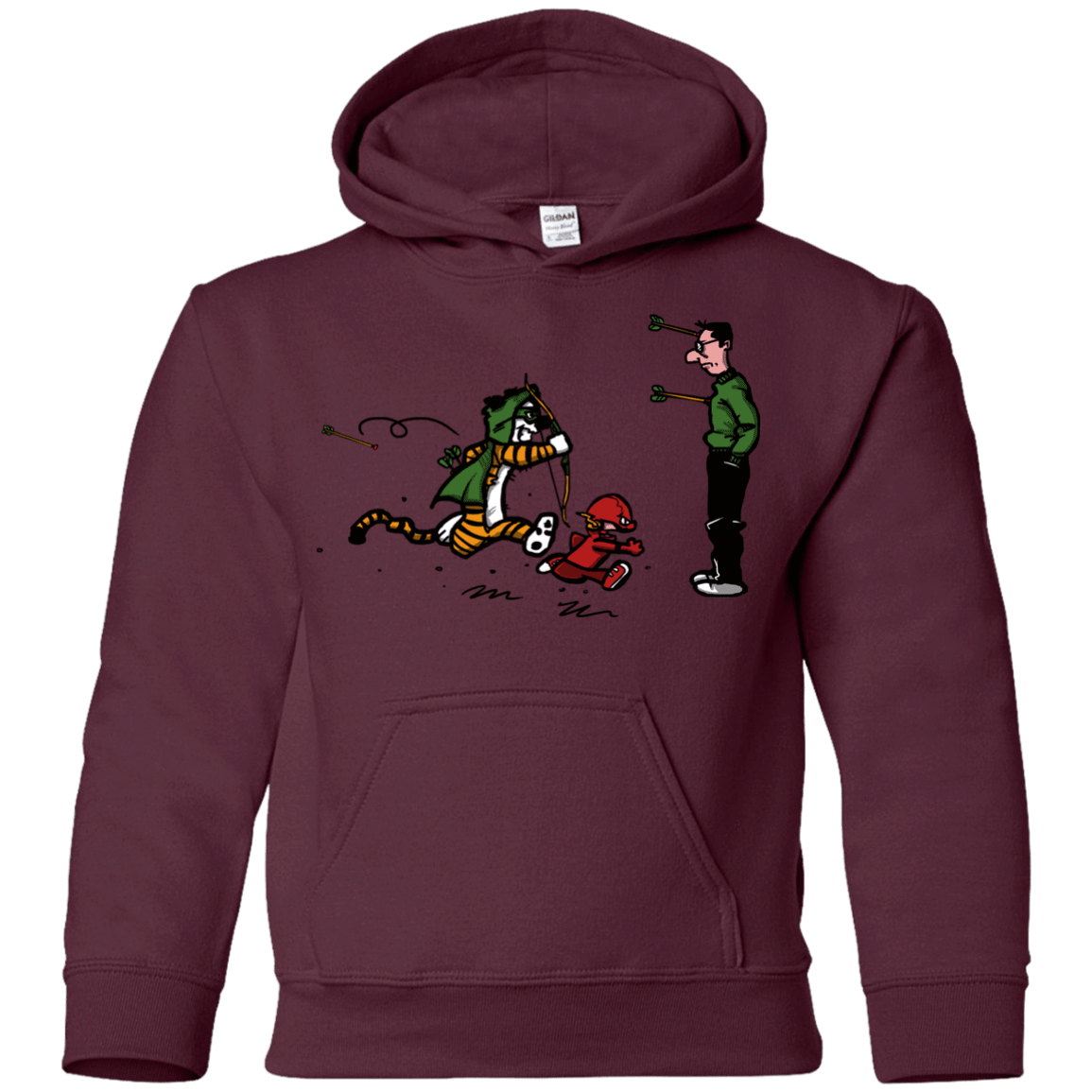 Sweatshirts Maroon / YS Heroes At Work Youth Hoodie