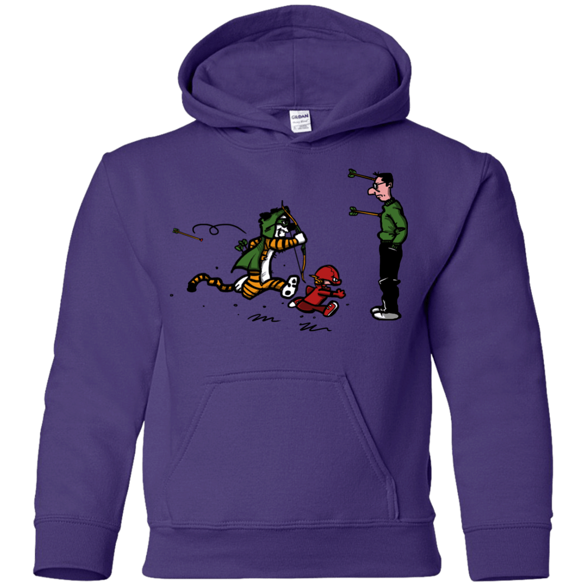 Sweatshirts Purple / YS Heroes At Work Youth Hoodie