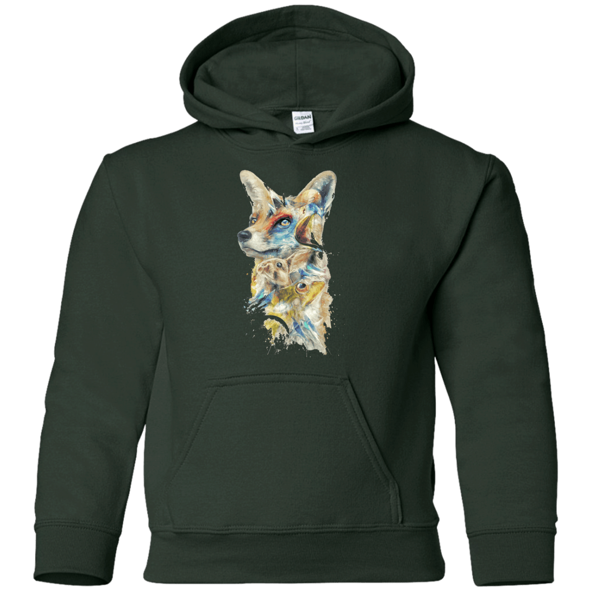 Sweatshirts Forest Green / YS Heroes of Lylat Star Fox Youth Hoodie