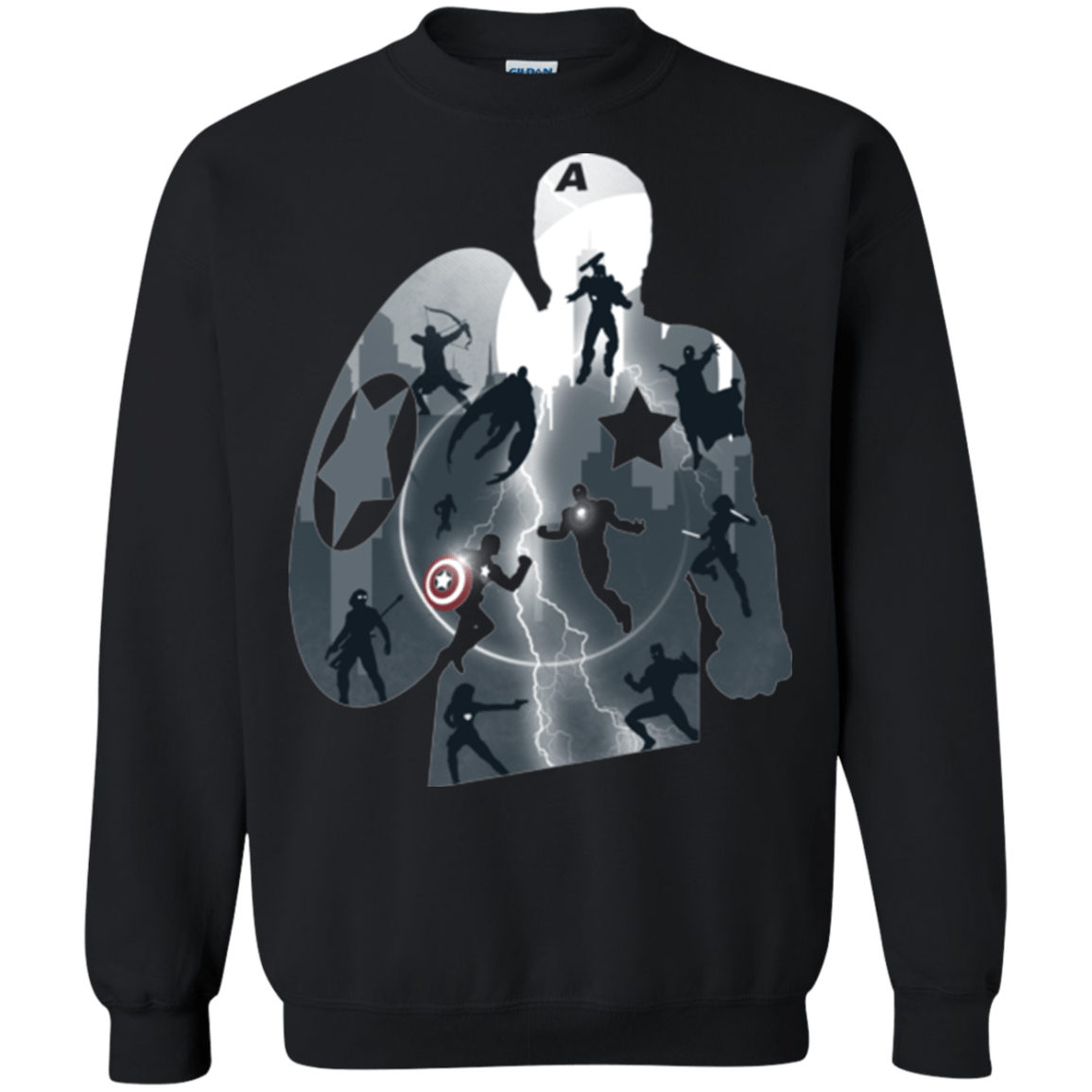 Sweatshirts Black / Small Heroes War Crewneck Sweatshirt