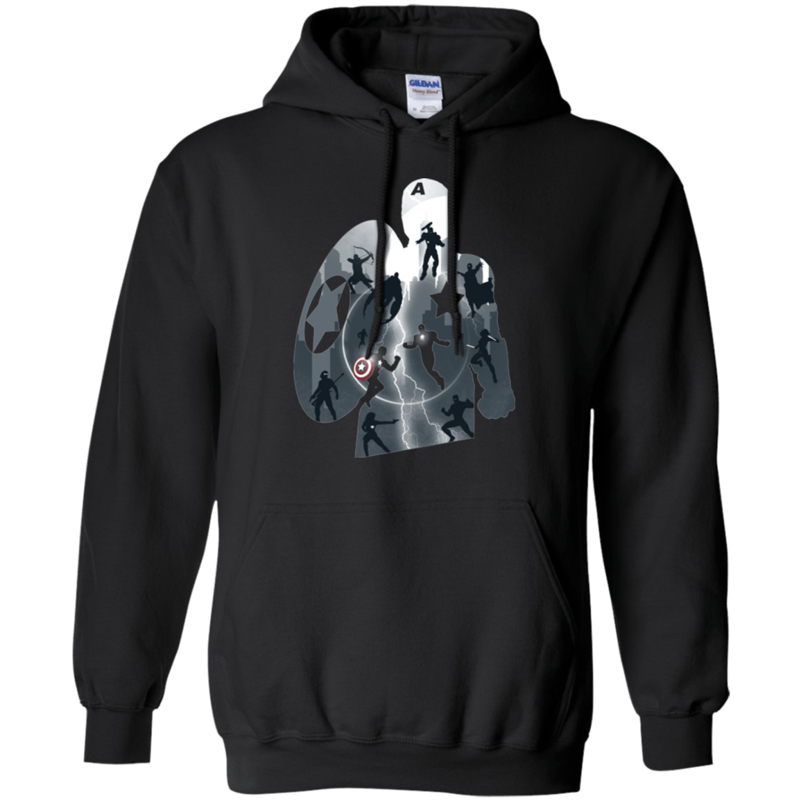 Sweatshirts Black / Small Heroes War Pullover Hoodie