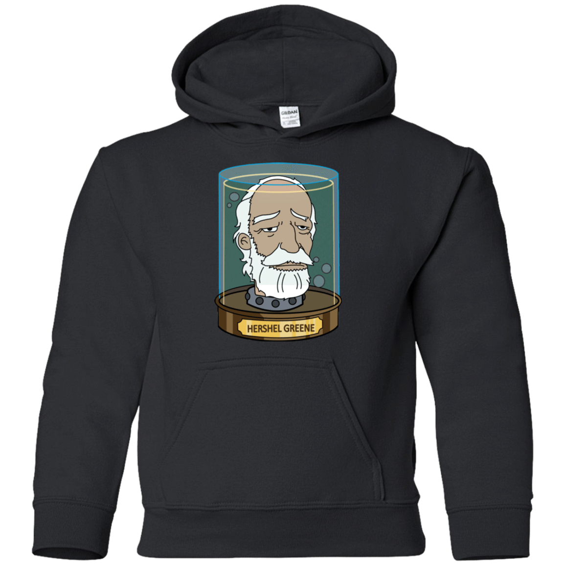 Sweatshirts Black / YS Hershel Greene Head Youth Hoodie