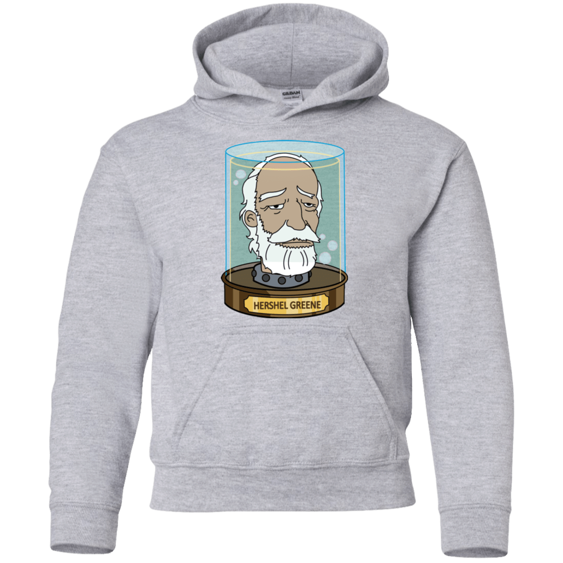 Sweatshirts Sport Grey / YS Hershel Greene Head Youth Hoodie